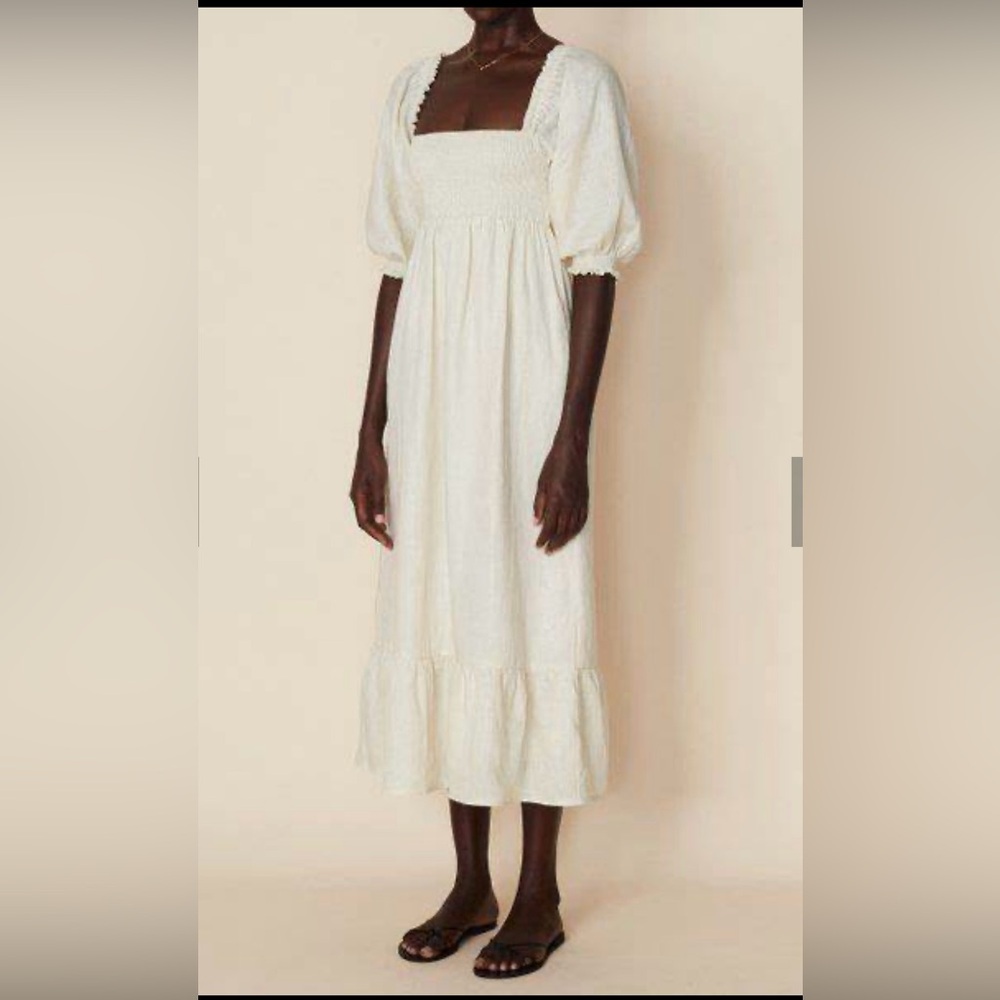 Sigrid Midi Dress Plain Cream